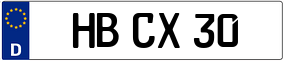 Trailer License Plate